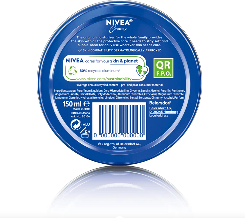 Nivea Creme Moisturizing Hand Cream 150ml