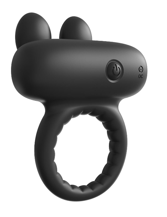Dream Toys Ramrod Rabbit, Vibrating Cockring, Δαχτυλίδι Πέους Δονούμενο Σιλικόνης, Black