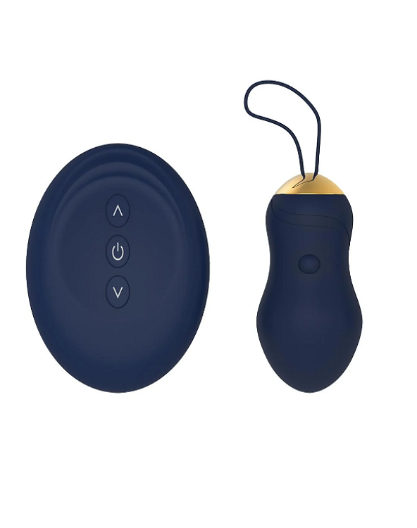 Dream Toys Goddess Collection Apollo, Egg Vibrator Remote Controlled, Δονητής Egg Ασύρματος, 7 rhythms, 3 speeds, Blue