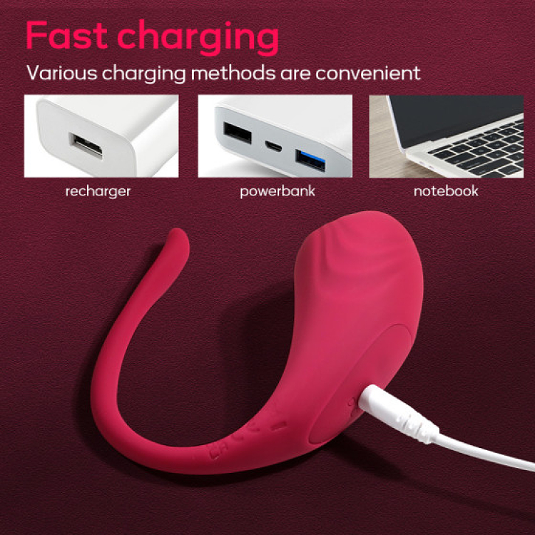 SMD App Controlled Vibrator for Couples Lite Version, Ασύρματος Κλειτοριδικός Δονητής με Bluetooth για Ζευγάρια, Pink