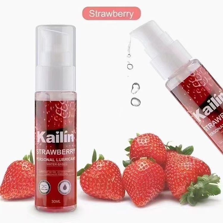Kailin Fruitastic Strawberry Flavoured Water Based Lube, Λιπαντικό με Γεύση Φραούλα, 5 x 30ml
