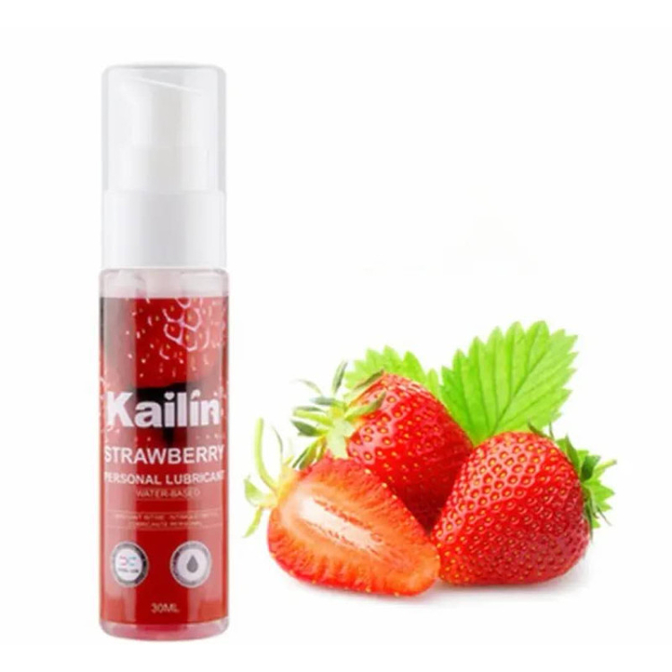 Kailin Fruitastic Strawberry Flavoured Water Based Lube, Λιπαντικό με Γεύση Φραούλα, 5 x 30ml