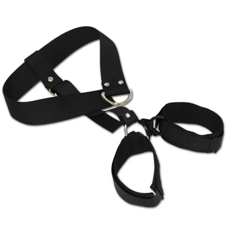 SMD Bound & Helpless, BDSM Neck & Wrist Restraint Kit for Beginners, Black