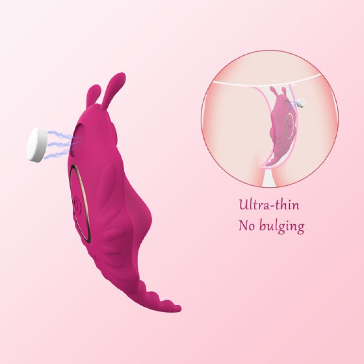 SMD Wearable Full Stealth App-Controlled Panty Vibrator, Remote Control Clitoral G-Spot Stealth Stimulation, 9 Vibrations, Pink