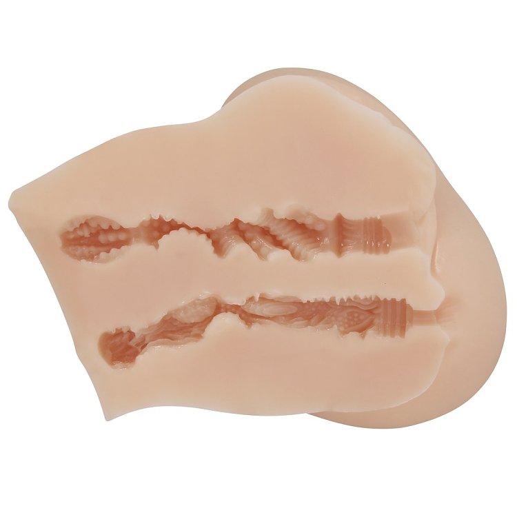 Crazy Bull Luna, Vagina & Anus Masturbator Δονούμενο, Soft Skin, Natural