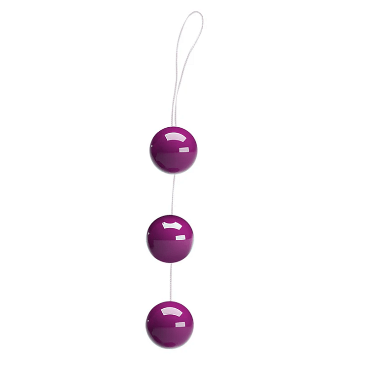 SMD Opaline, Silicone Kegel Balls, Koλπικές Μπάλες Kegel από Σιλικόνη, Σετ των 3, Deep Purple