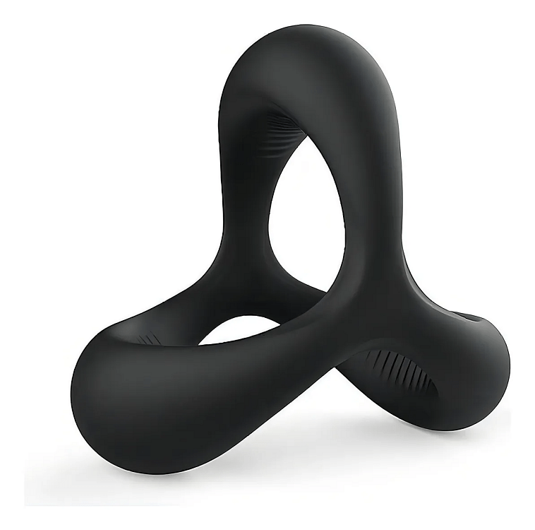 SMD Tamer Adjustable Silicone Penis Pleasure Ring, Ρυθμιζόμενο Δαχτυλίδι Πέους από Σιλικόνη, Black