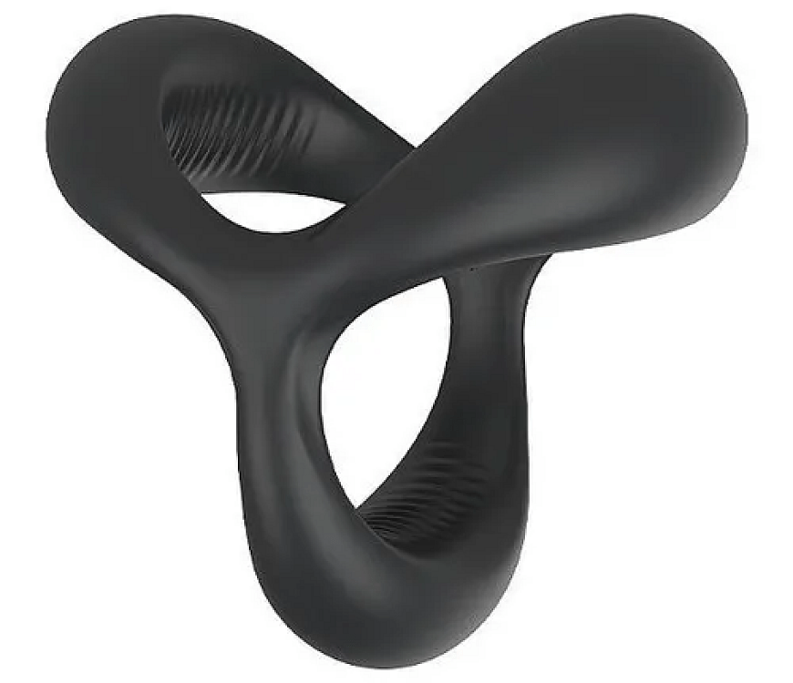 SMD Tamer Adjustable Silicone Penis Pleasure Ring, Ρυθμιζόμενο Δαχτυλίδι Πέους από Σιλικόνη, Black