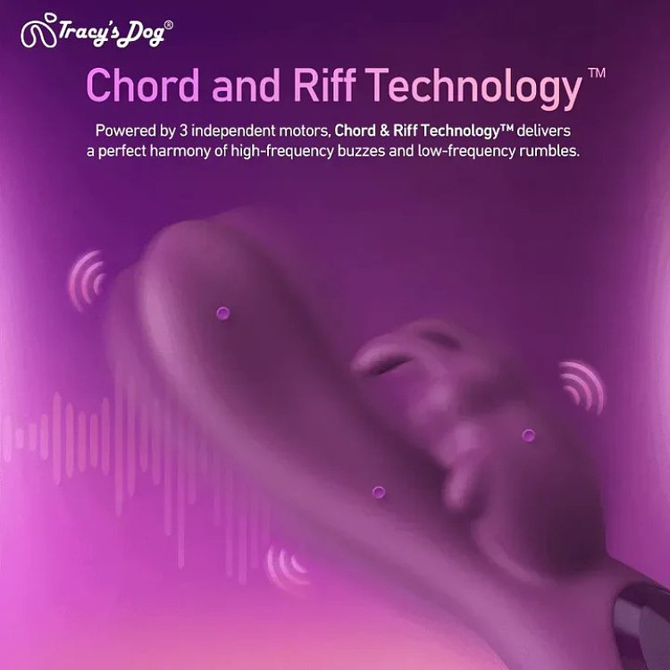 Tracy's Dog Craybit Pro, App-Controlled Rabbit Vibrator, G-Spot, A-Spot & Clit Stimulation, 10 Customizable Frequencies, Purple