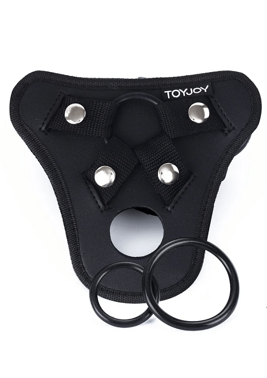 ToyJoy Strap-On Pleasure Hole Harness with Pleasure Hole (No Dildo), Black