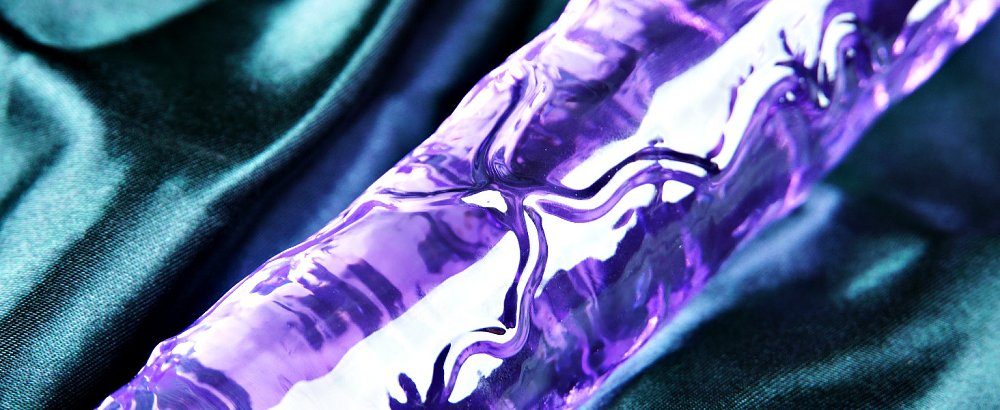 SMD Vanguard, Realistic Dildo 18cm Ρεαλιστικό Dildo με Βεντούζα, Purple / Clear