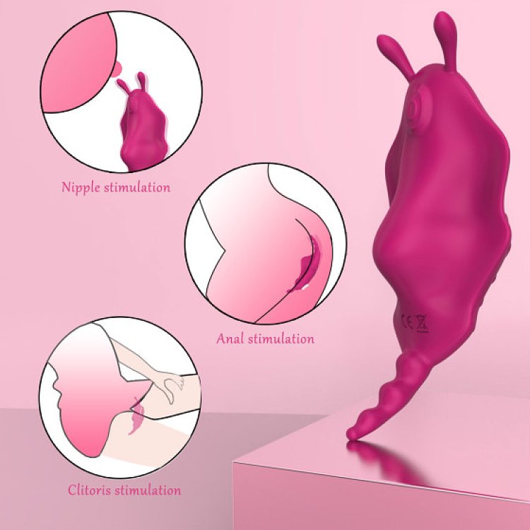 SMD Wearable Full Stealth App-Controlled Panty Vibrator, Remote Control Clitoral G-Spot Stealth Stimulation, 9 Vibrations, Pink