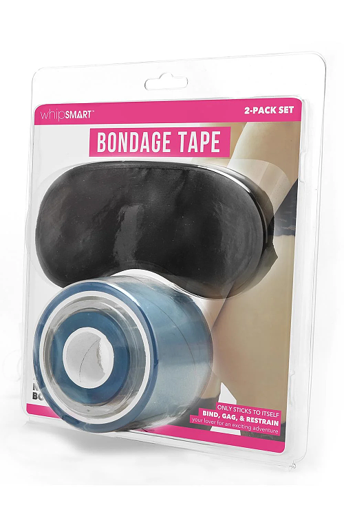 Whipsmart 33m. Bondage Tape, BDSM Ταινία Δεσίματος σετ με Μάσκα, Clear
