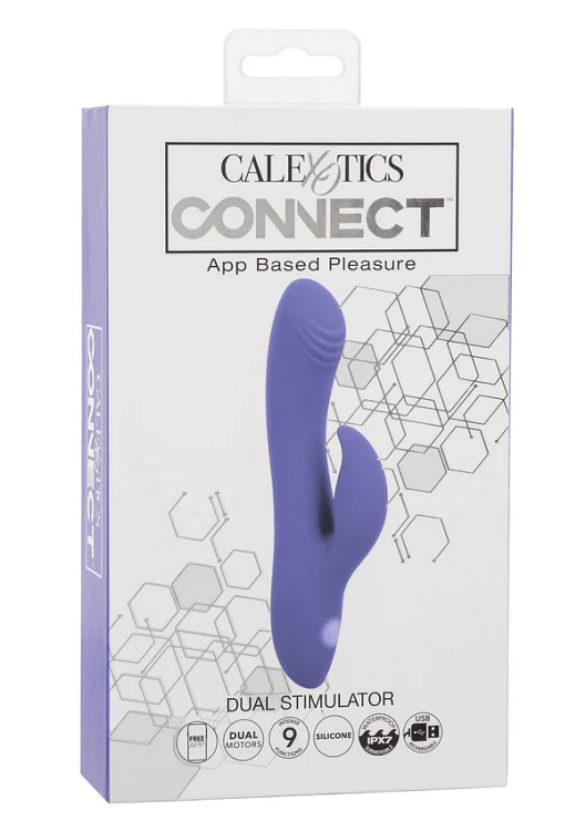 Calex Connect Dual Stimulator Clitoral Stimulation and G Spot 2-1 Vibrator, Purple