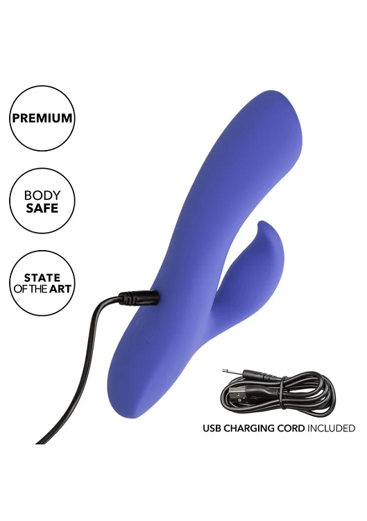 Calex Connect Dual Stimulator Clitoral Stimulation and G Spot 2-1 Vibrator, Purple