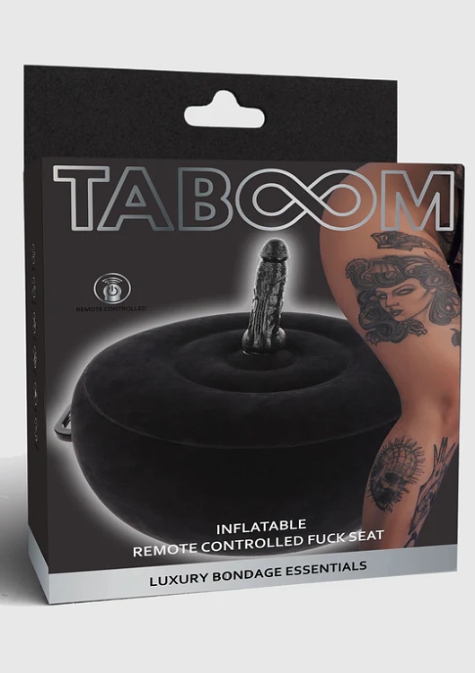 Taboom Inflatable Fuck Seat with Remote Control, Black