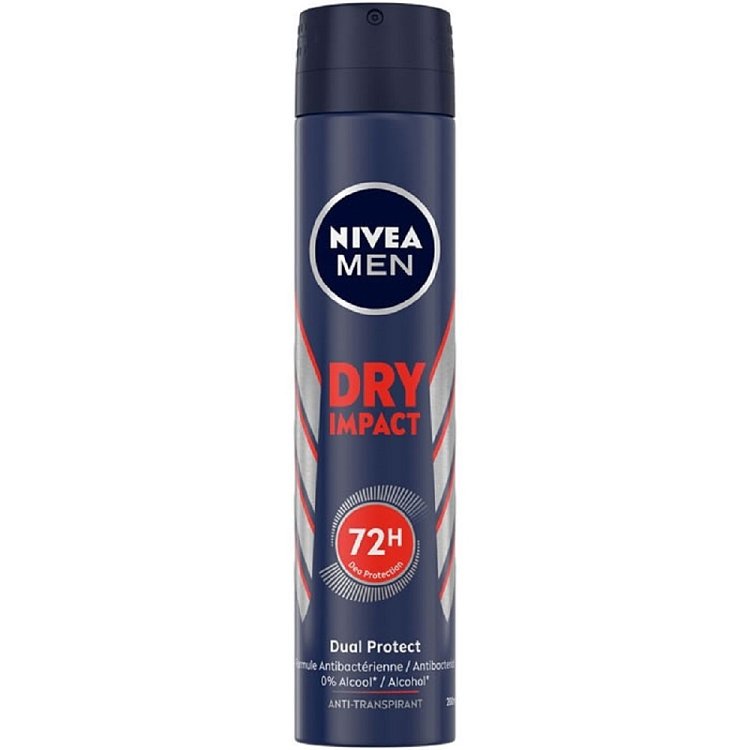 Nivea Men Dry Impact Plus Anti-perspirant Αποσμητικό 48h σε Spray 200ml