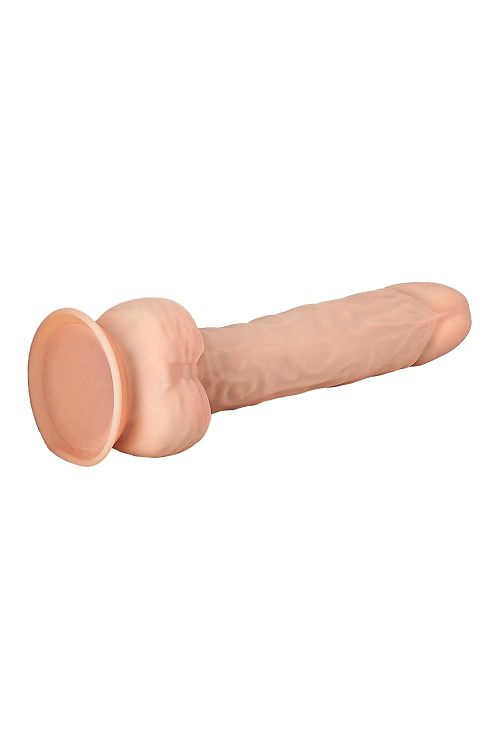 Dream Toys Real Love, Dual Density XXL Hyperrealistic Dildo, Thermoreactive, Suction Cup Base, 38cm, Flesh