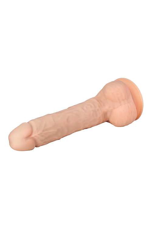 Dream Toys Real Love, Dual Density XXL Hyperrealistic Dildo, Thermoreactive, Suction Cup Base, 38cm, Flesh