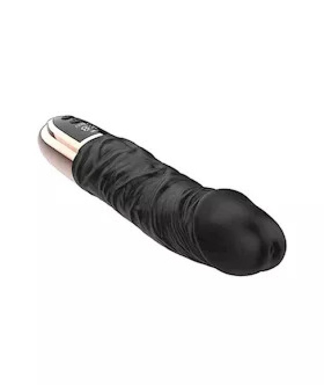 SMD Wet Mess, Realistic Vibrator Dildo 23cm Ρεαλιστικός Δονητής Σιλικόνης με Οθόνη LED, Black