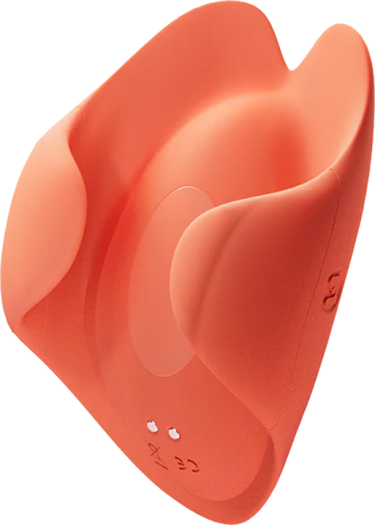 Tracy's Dog, Pockety Wearable Mini Vibrator, Dual-Hand Control & 7 Vibration Modes, Compact With Travel Lock, Coral Red