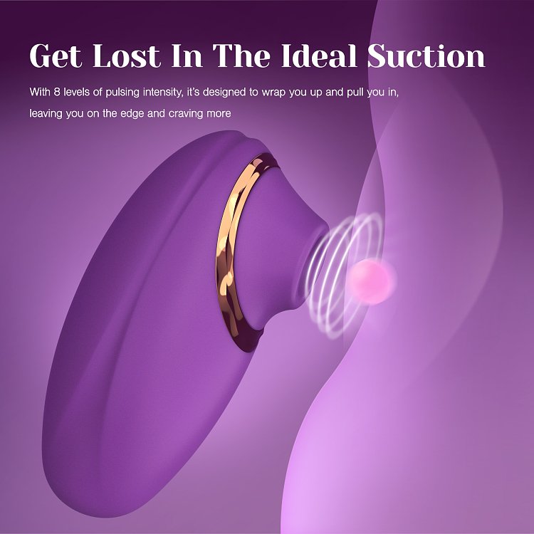 Tracy's Dog Flamingo S Clitoral Sucking Vibrator, 8 Intensities, Purple