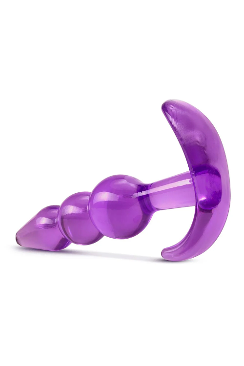 Blush B Yours Triple Bead Anal Plug, Purple