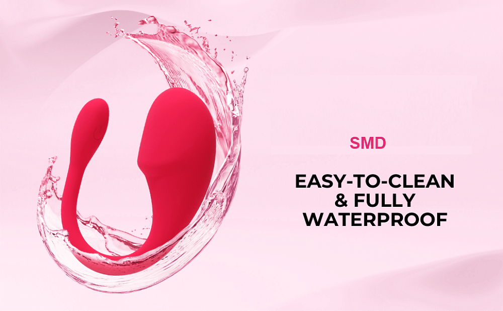 SMD App Controlled Vibrator for Couples, Ασύρματος Κλειτοριδικός Δονητής με Bluetooth για Ζευγάρια, Pink
