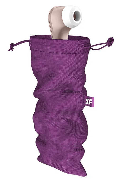 Satisfyer Treasure Bag for Toys, Toy Storage Bag L (26 x 15 cm), Violet