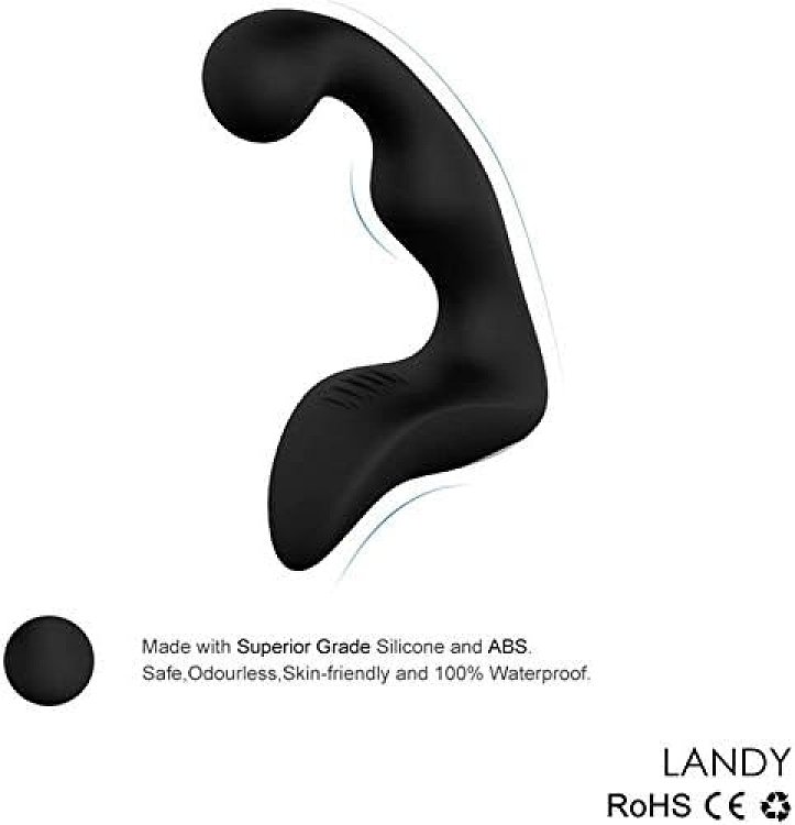 SMD Ballista, Prostate Vibrator with Ball Stimulator 13cm, Δονήτης Προστάτη, Black