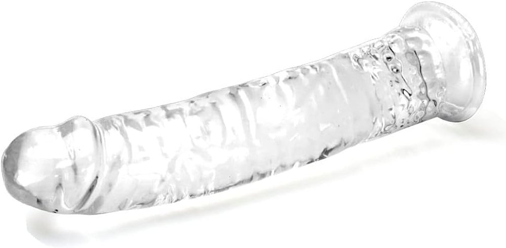 SMD Vanguard Set, Realistic Dildo Realistic Dildo with Suction Cup, Set of 3 (18 / 21 / 23cm), Clear