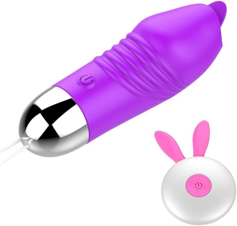 SMD Bunny Vibe, 2-in-1 Clitoral & G-Spot Bullet Vibrator for Couples, Ασύρματος Κλειτοριδικός Δονητής για Ζευγάρια, Purple