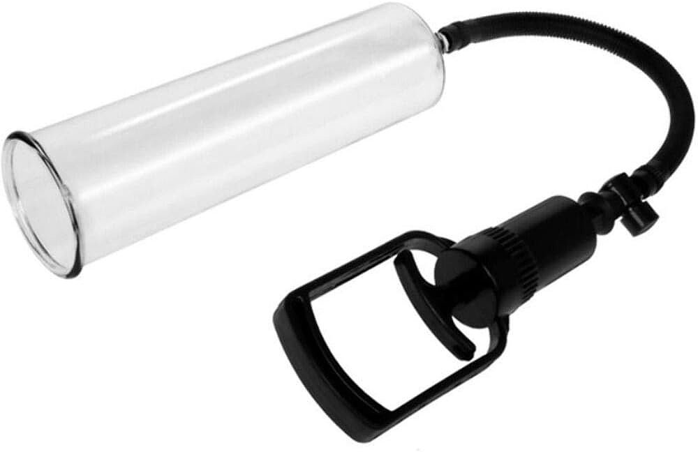 SMD Beginners Penis Enlargement Pump With Silicone Sleeve, Αεραντλία Επιμήκυνσης Πέους με Είσοδο Αιδοίου 20cm, Black