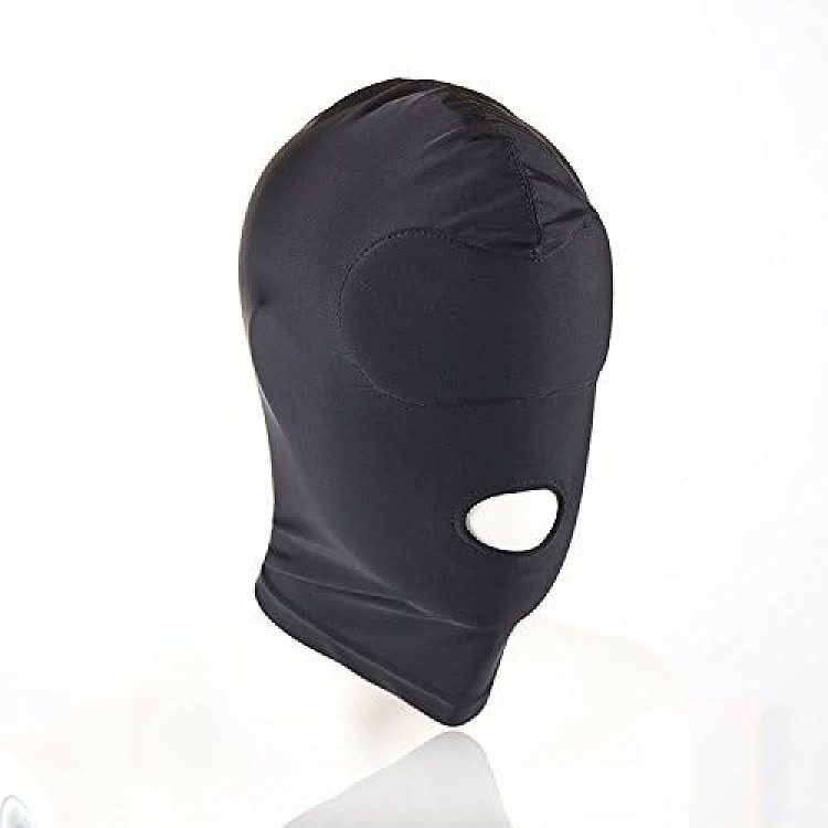 SMD WideShut, BDSM Mask Open Mouth, Μάσκα Spandex, Black
