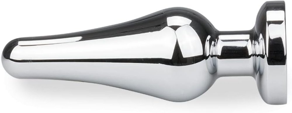 SMD Deeper, Rocket Metal Butt Plug, Πρωκτική Σφήνα S 10cm, Silver/Green