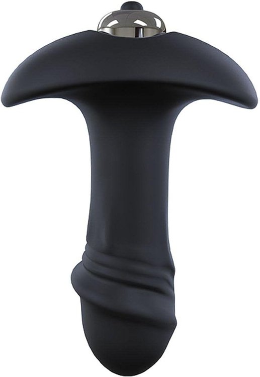 SMD Vibe Arrow, Single Speed ​​Butt Plug With Removable Vibrating Bullet, Anal Wedge with Bullet Vibrator, 9cm, Black