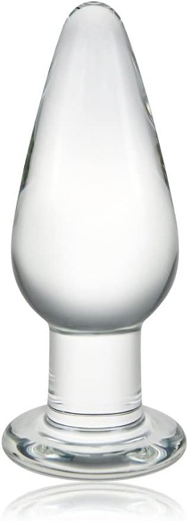 SMD Luxxaa Glass Butt Plug, Πρωκτική Σφήνα M 11.5cm, Transparent