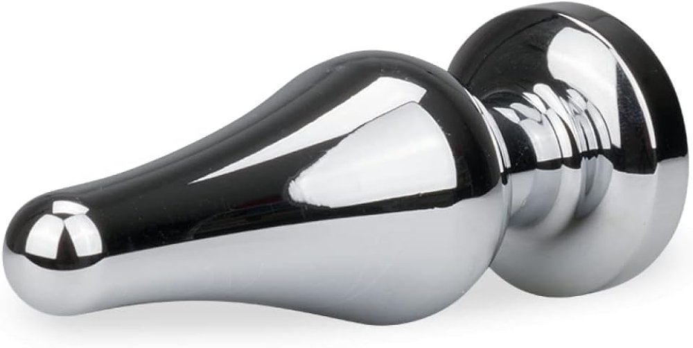 SMD Deeper, Rocket Metal Butt Plug, Πρωκτική Σφήνα S 10cm, Silver/Purple