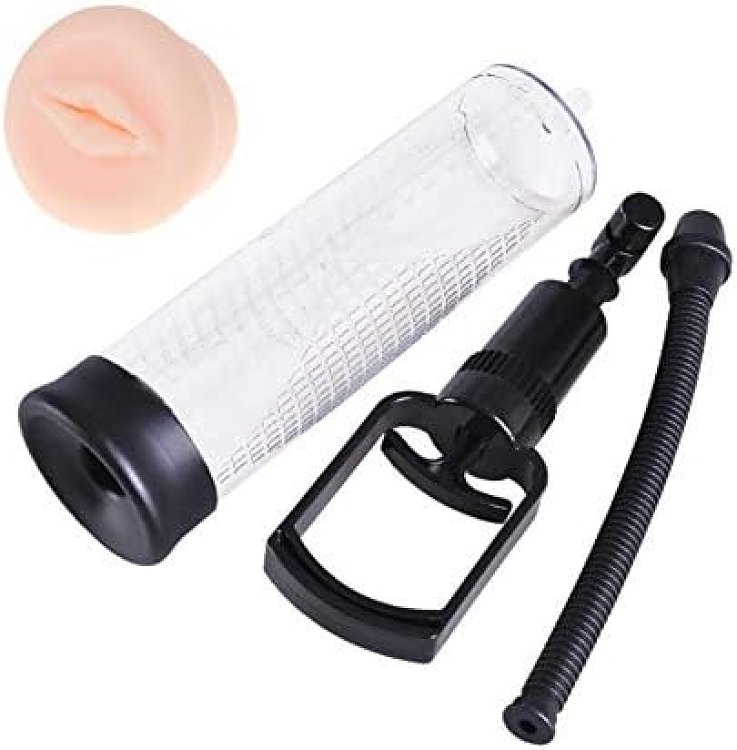 SMD The Big Man, Penis Enlargement Pump With Silicone Vagina Sleve, 25cm, Black