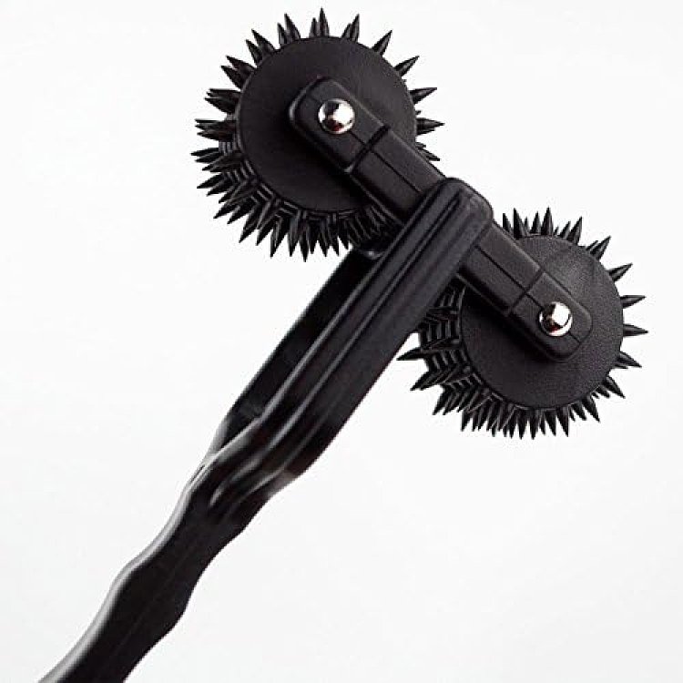 SMD SpireX, Spiked Double 5 Row Pinwheel, Dual Sensitivity Wheel, Black
