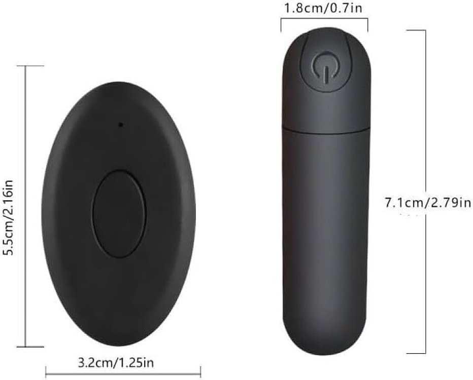 SMD Play Wearable, Underwear with Built-in Bullet Vibrator with Remote Control, Black