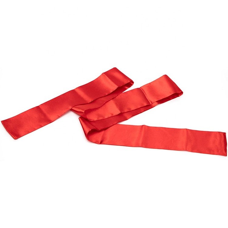 SMD Prime Instict, BDSM Satin Band Blindfold, Σατέν Μάσκα Ματιών 150cm, Red
