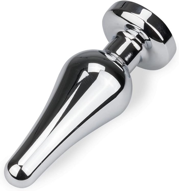 SMD Deeper, Rocket Metal Butt Plug, Πρωκτική Σφήνα S 10cm, Silver/Green