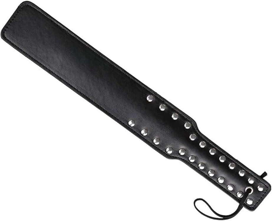 SMD Doit Paddle Studded 37cm from Vegan Leather, Black