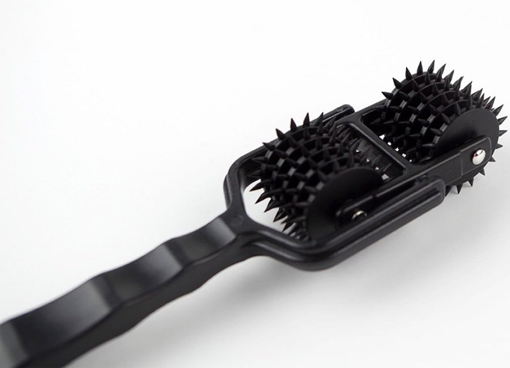 SMD SpireX, Spiked Double 5 Row Pinwheel, Dual Sensitivity Wheel, Black