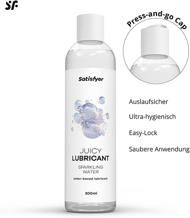 Satisfyer Juicy Lubricant, Water Based Λιπαντικό, Sparkling Water, 300ml