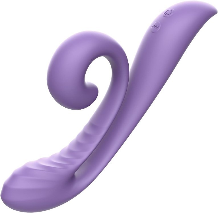 Tracy's Dog Junibell Clitoral Rabbit Vibrator, Dual Stimualtion, Liquid Silicone, 10 Vibration Modes, Whisper-Quiet, Lavender