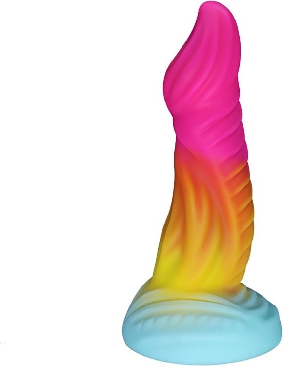 SMD Ravager Monster Dildo Collection Multicolor Silicone Monster Dildo with Suction Cup, 20.4 cm