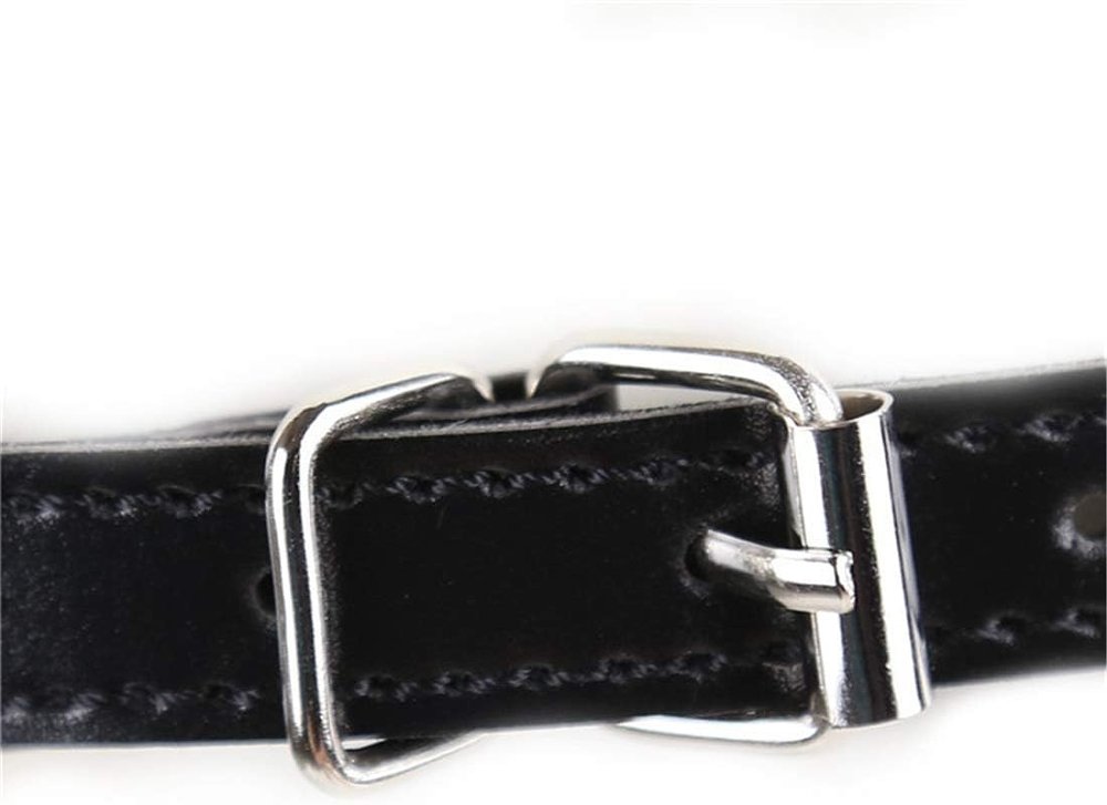 SMD Ballistix, Leather Eye Mask with Ball Mouth Gag, Black