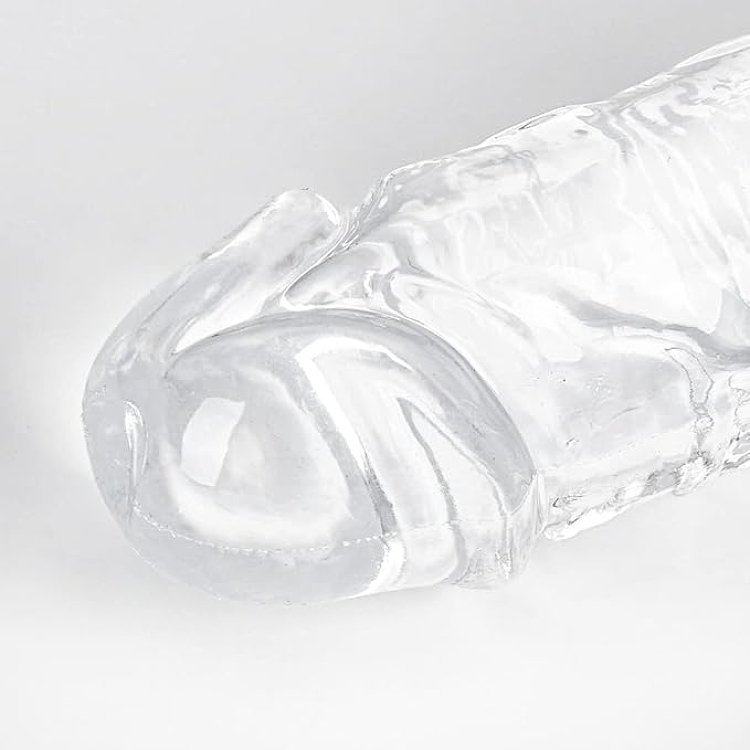 SMD The Dirty Double, Double Edged Realistic Dildo 33cm, Clear